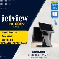 JETVIEW JPC 605V - 15'' -  İ5- 4GB RAM-64GB SSD 15" - 14" DUAL EKRAN 